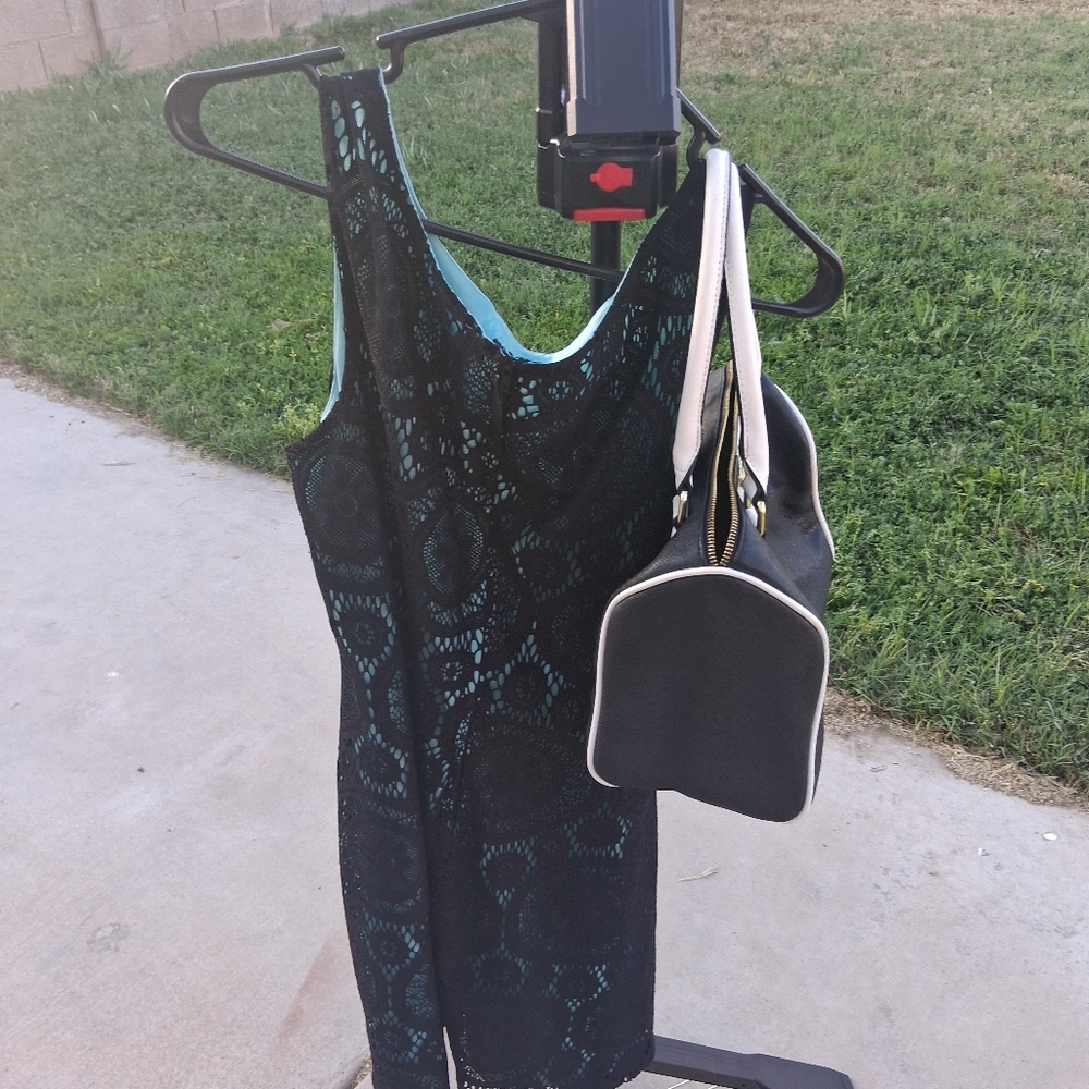 Womens blue dress Plus Pursr